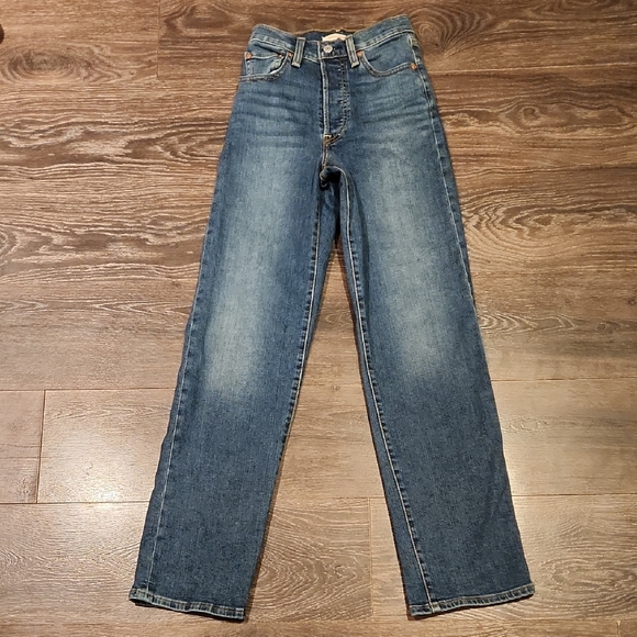 ❤ NWOT! LEVI’S RIBCAGE HIGH RISE STRAIGHT ANKLE JEANS, 00 (24) - Picture 2 of 12